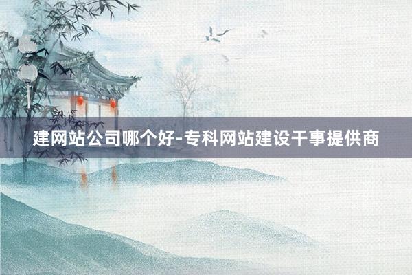 建网站公司哪个好-专科网站建设干事提供商