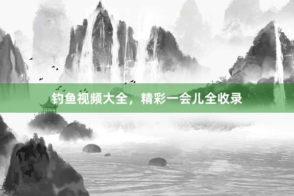 钓鱼视频大全，精彩一会儿全收录