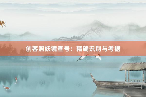 创客照妖镜查号：精确识别与考据
